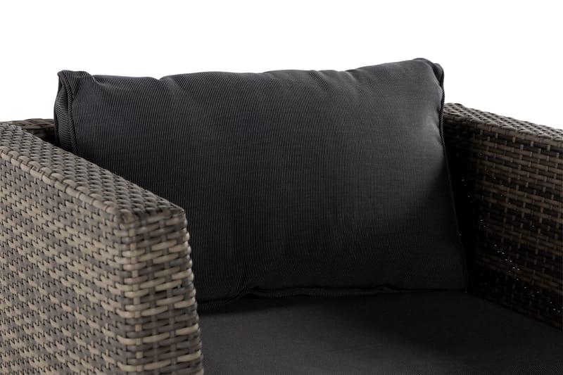 Wisconsin Premium Utefåtölj – Loungefåtölj för Uterum och Altan i Konstrotting - Brun - Utemöbler - Loungemöbler - Loungestol utomhus