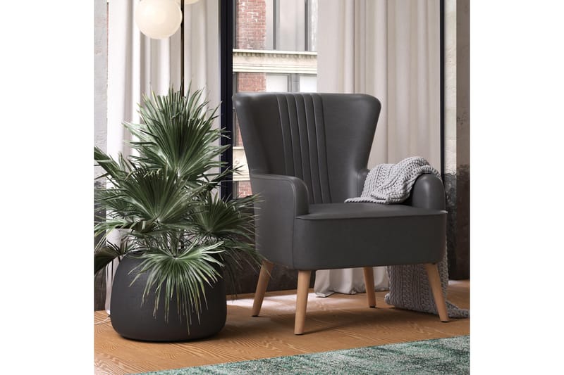 Wynn Fåtölj Mörkgrå - Dorel Home - Möbler - Stolar & fåtöljer - Fåtölj
