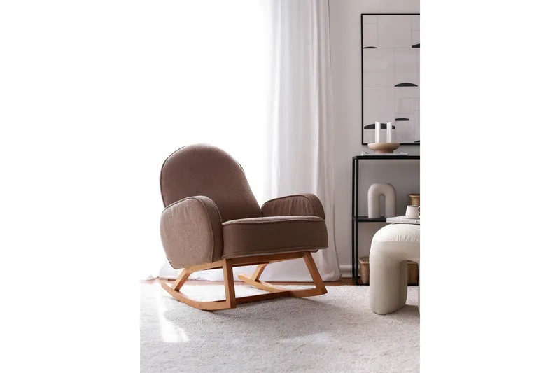 Yoko Fåtölj - Brun - Möbler - Stolar & fåtöljer - Gungstol