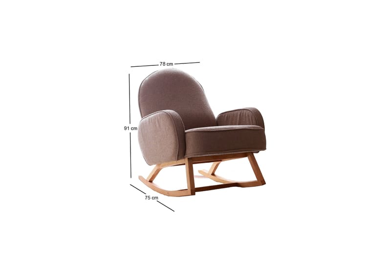 Yoko Fåtölj - Brun - Möbler - Stolar & fåtöljer - Gungstol