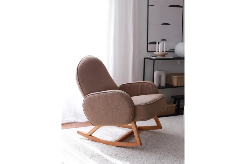 Yoko Fåtölj - Brun - Möbler - Stolar & fåtöljer - Gungstol