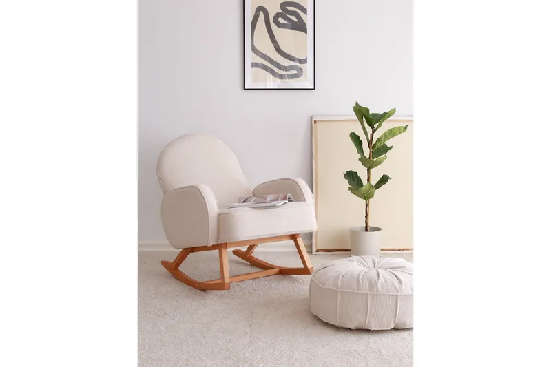 Yoko Fåtölj - Vit - Möbler - Stolar & fåtöljer - Gungstol