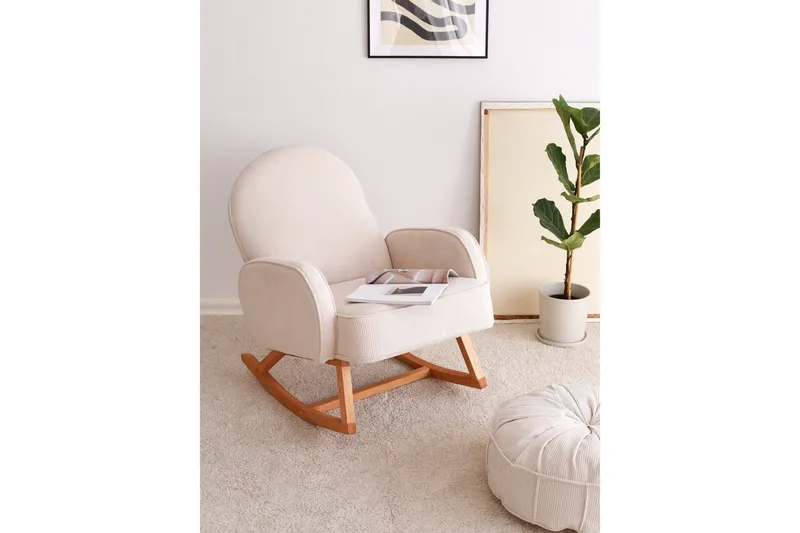 Yoko Fåtölj - Vit - Möbler - Stolar & fåtöljer - Gungstol