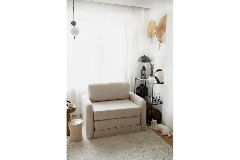 Zalven Bäddfåtölj - Vit - Möbler - Soffa - Bäddsoffa