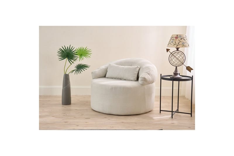 Zevon Fåtölj - Cream - Möbler - Stolar & fåtöljer - Fåtölj - Fåtölj utan armstöd