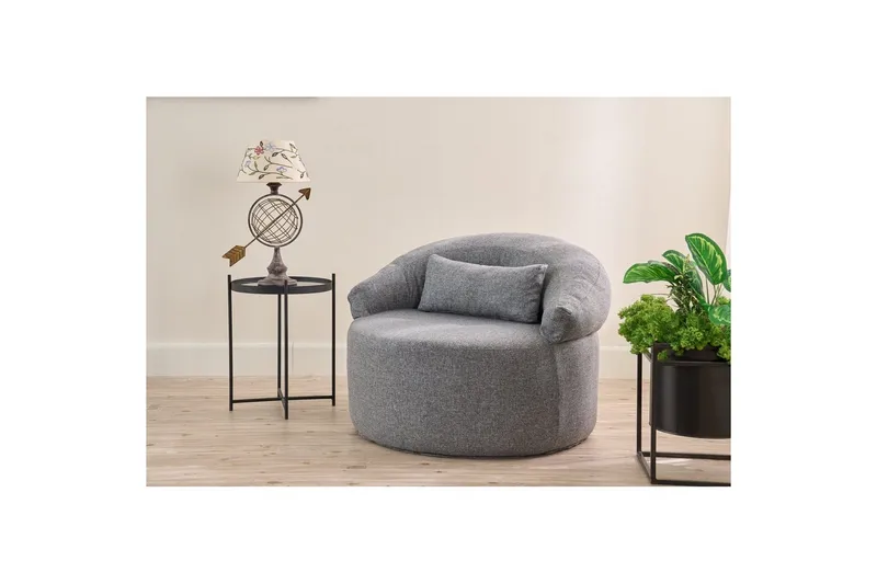 Zevon Fåtölj - Grå - Möbler - Stolar & fåtöljer - Fåtölj - Fåtölj utan armstöd