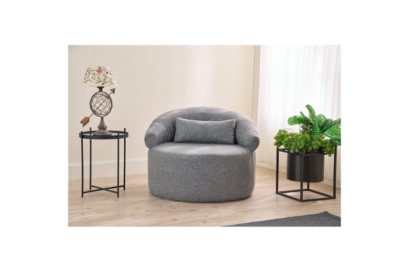 Zevon Fåtölj - Grå - Möbler - Stolar & fåtöljer - Fåtölj - Fåtölj utan armstöd