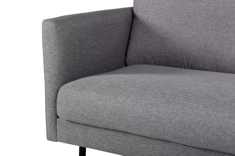 Zoom Modern Fåtölj i Tyg med Metallben - Grå - Möbler - Stolar & fåtöljer - Fåtölj