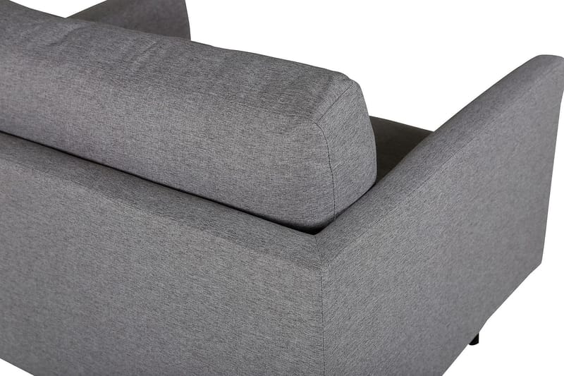 Zoom Modern Fåtölj i Tyg med Metallben - Grå - Möbler - Stolar & fåtöljer - Fåtölj