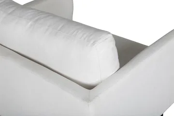 Zoom Modern Fåtölj i Tyg med Metallben - Vit - Möbler - Stolar & fåtöljer - Fåtölj