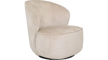 Zorevi Fåtölj med snurrfunktion i tyg - Beige - Möbler - Stolar & fåtöljer - Fåtölj