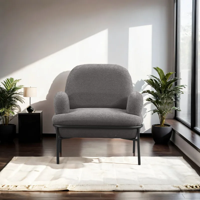 Zyricus Fåtölj Teddy - Grå - Möbler - Stolar & fåtöljer - Fåtölj - Öronlappsfåtölj