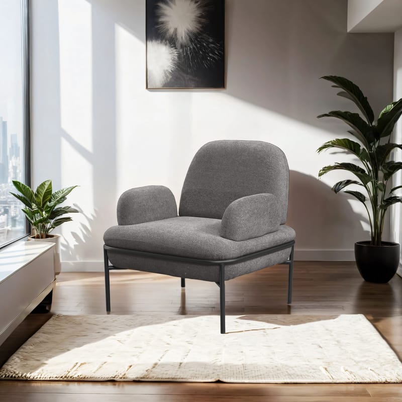 Zyricus Fåtölj Teddy - Grå - Möbler - Stolar & fåtöljer - Fåtölj