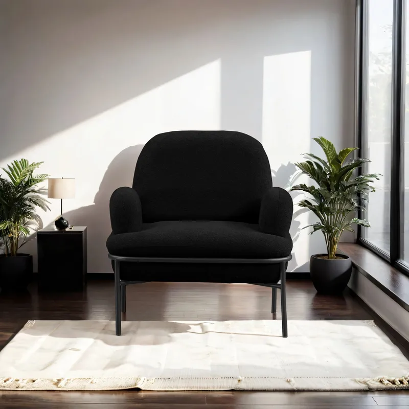 Zyricus Fåtölj Teddy - Svart - Möbler - Stolar & fåtöljer - Fåtölj