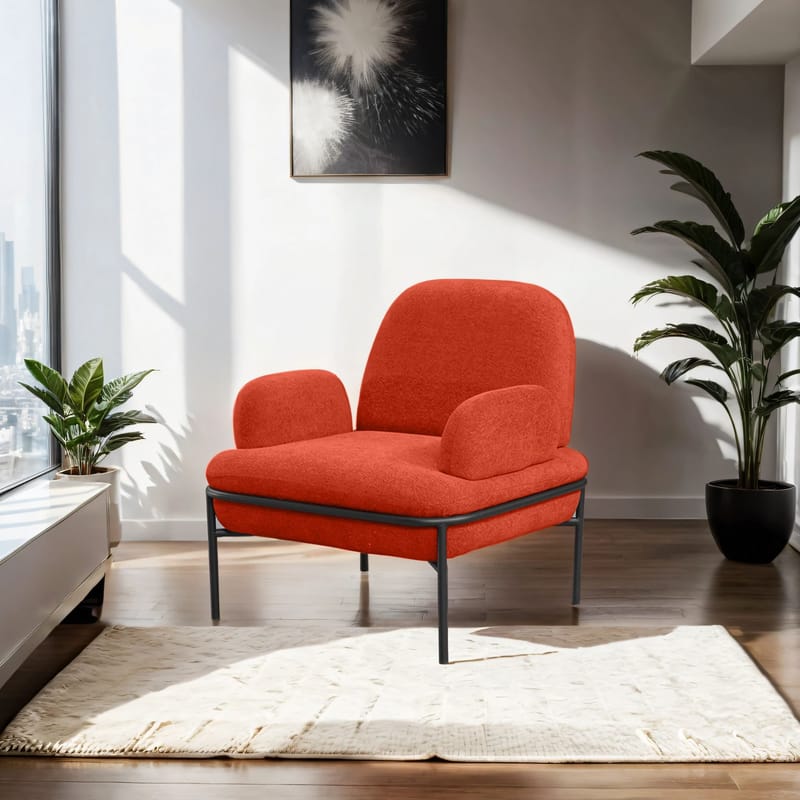 Zyricus Fåtölj Teddy - Tegelröd - Möbler - Stolar & fåtöljer - Fåtölj