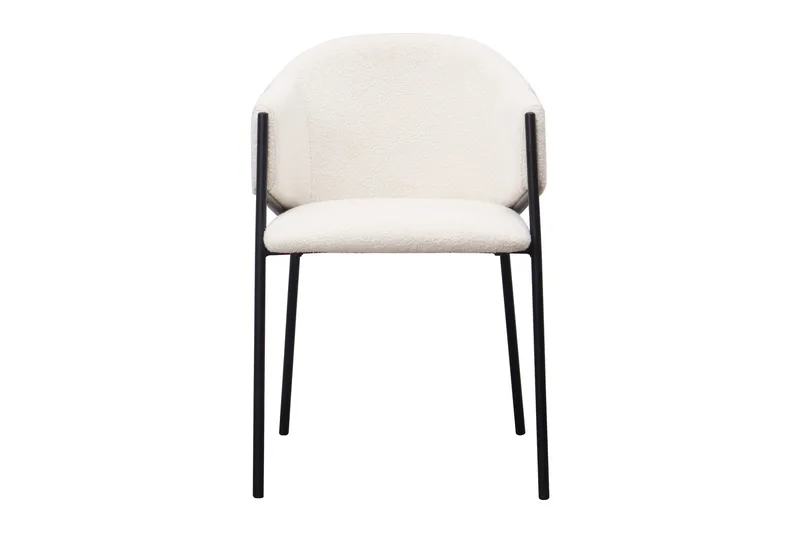 Filip Matstol - Vit Bouclé - Möbler - Stolar & fåtöljer - Matstol & köksstol