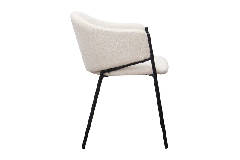 Filip Matstol - Vit Bouclé - Möbler - Stolar & fåtöljer - Matstol & köksstol