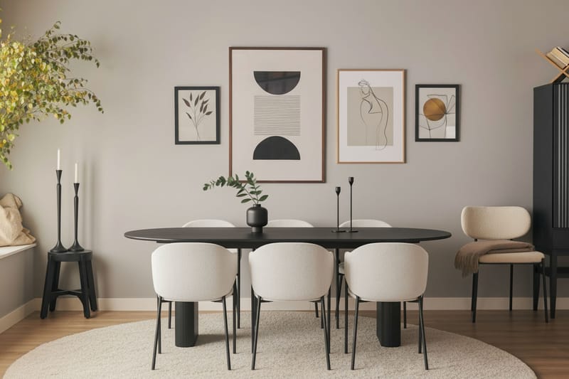 Filip Matstol - Vit Bouclé - Möbler - Stolar & fåtöljer - Matstol & köksstol