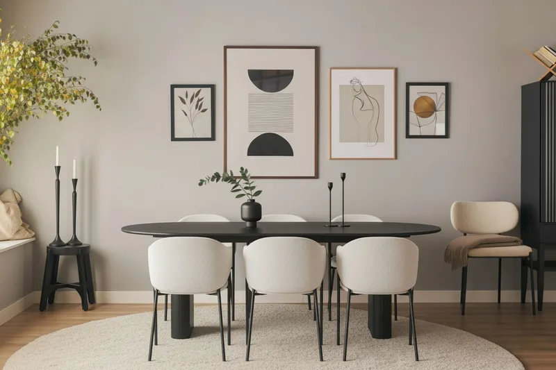 Filip Matstol - Vit Bouclé - Möbler - Stolar & fåtöljer - Matstol & köksstol