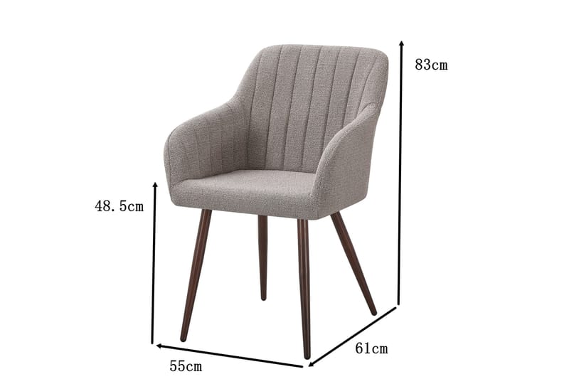 Filippa Matstol - Grå - Möbler - Stolar & fåtöljer - Matstol & köksstol