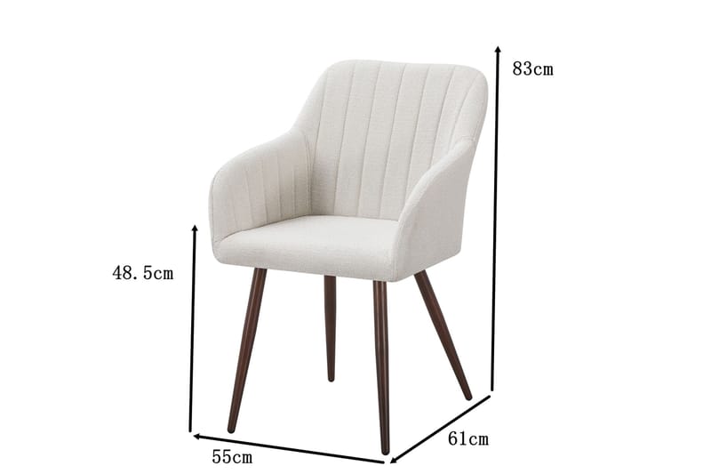 Filippa Matstol - Vit - Möbler - Stolar & fåtöljer - Matstol & köksstol