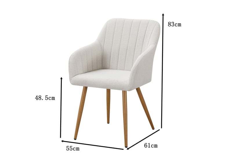 Filippa Matstol - Vit - Möbler - Stolar & fåtöljer - Matstol & köksstol