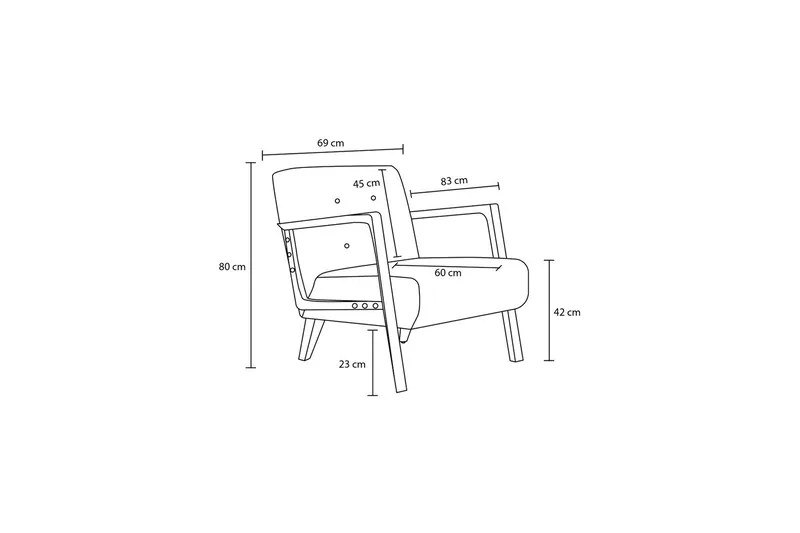 Finegard Fåtölj - Grå - Möbler - Stolar & fåtöljer - Fåtölj