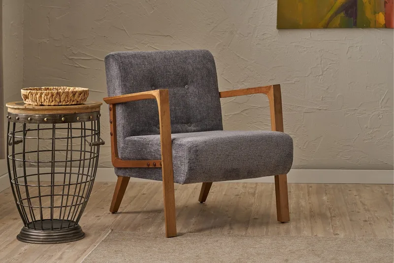 Finegard Fåtölj - Grå - Möbler - Stolar & fåtöljer - Fåtölj