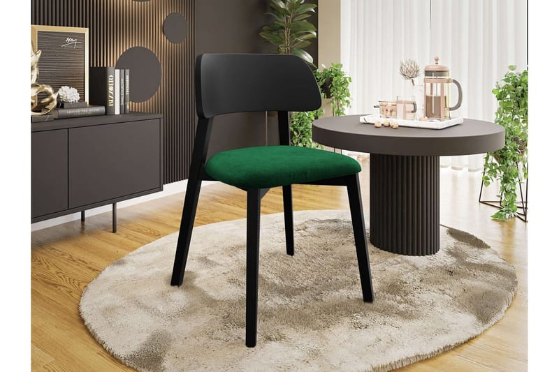 Flannery Matstol - Grön/Svart - Möbler - Stolar & fåtöljer - Matstol & köksstol