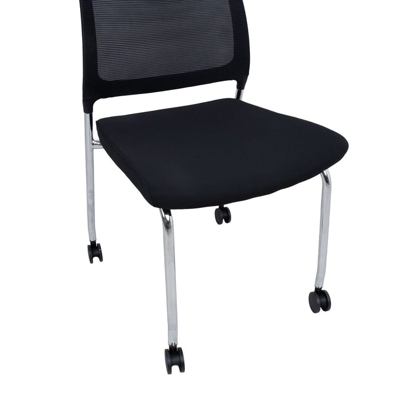 Gäststol Vicki Med hjul - svart - Möbler - Stolar & fåtöljer - Kontorsstol & skrivbordsstol