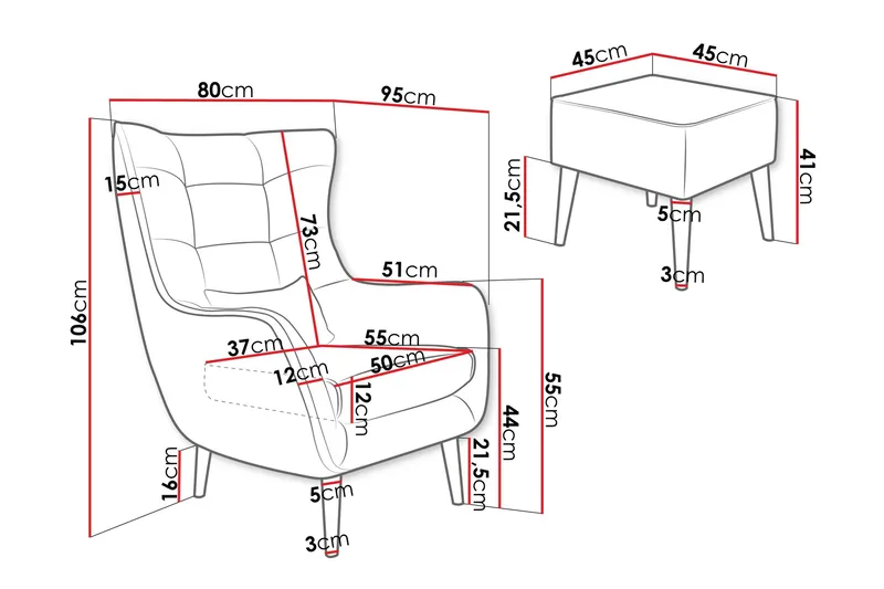Gabi Fåtölj - Gul - Möbler - Stolar & fåtöljer - Fåtölj