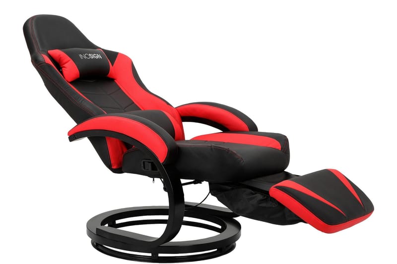 Manhel Gamingfåtölj - Svart/Röd - Möbler - Stolar & fåtöljer - Gamingstol