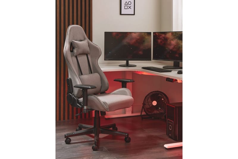Gamingstol Warrior Beige/svart - Beige/svart - Möbler - Stolar & fåtöljer - Kontorsstol & skrivbordsstol