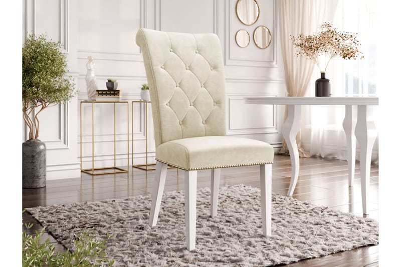 Garvin Matstol - Beige/Vit - Möbler - Stolar & fåtöljer - Matstol & köksstol
