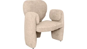 Geneve Modern Fåtölj i Boucle - Sandbeige - Möbler - Stolar & fåtöljer - Fåtölj