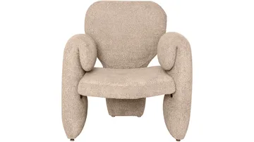 Geneve Modern Fåtölj i Boucle - Sandbeige - Möbler - Stolar & fåtöljer - Fåtölj