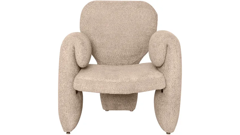 Geneve Modern Fåtölj i Boucle - Sandbeige - Möbler - Stolar & fåtöljer - Fåtölj