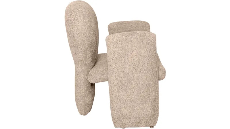 Geneve Modern Fåtölj i Boucle - Sandbeige - Möbler - Stolar & fåtöljer - Fåtölj