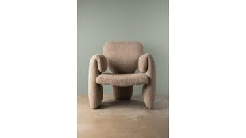 Geneve Modern Fåtölj i Boucle - Sandbeige - Möbler - Stolar & fåtöljer - Fåtölj