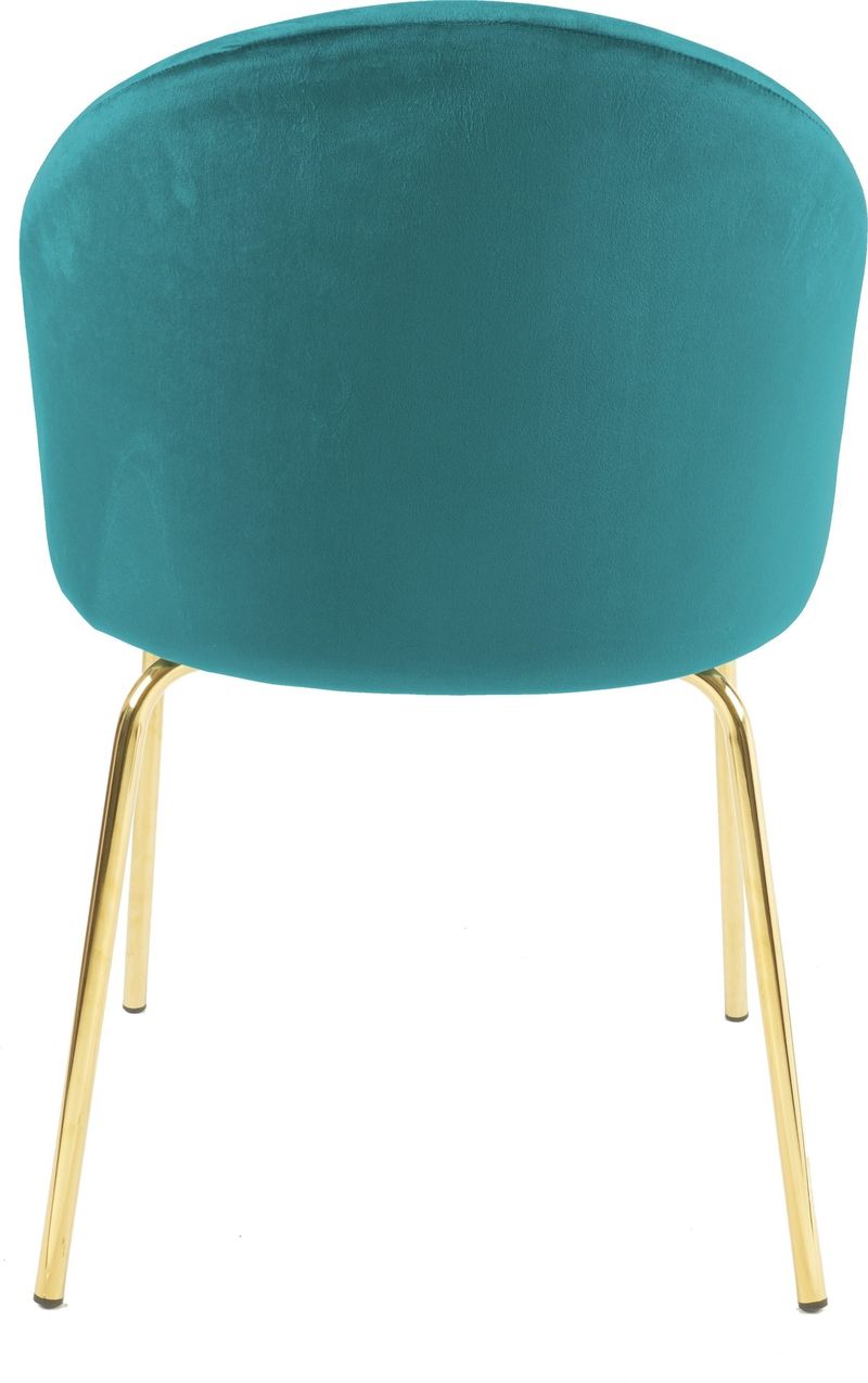 Giovani stol i grön sammet med ben i mässing - Antikgrön - Möbler - Stolar & fåtöljer - Matstol & köksstol