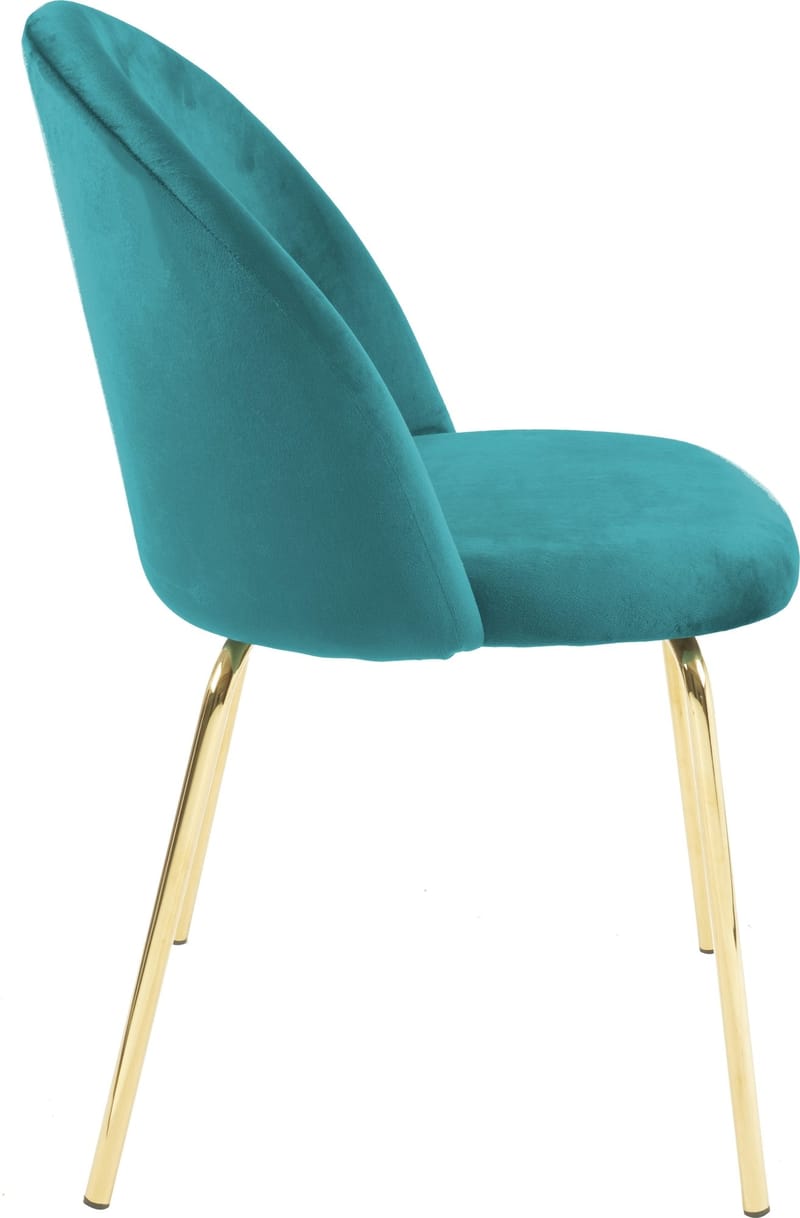 Giovani stol i grön sammet med ben i mässing - Antikgrön - Möbler - Stolar & fåtöljer - Matstol & köksstol