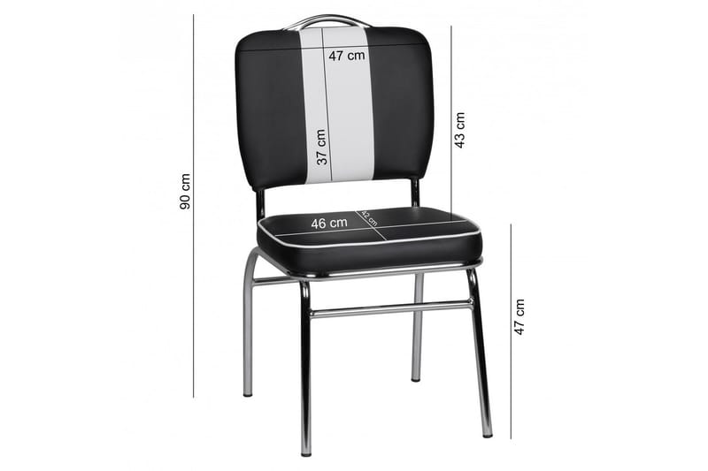 Gomti Sittpall - Svart/Vit - Möbler - Stolar & fåtöljer - Matstol & köksstol
