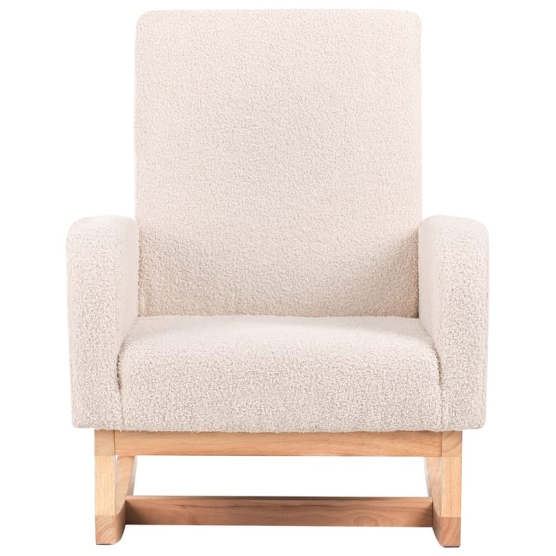 Gungfåtölj Norby - Beige, ljust trä - Möbler - Stolar & fåtöljer - Gungstol