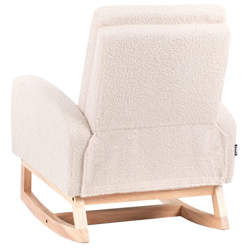 Gungfåtölj Norby - Beige, ljust trä - Möbler - Stolar & fåtöljer - Gungstol