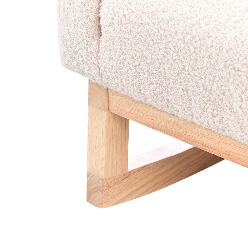 Gungfåtölj Norby - Beige, ljust trä - Möbler - Stolar & fåtöljer - Gungstol