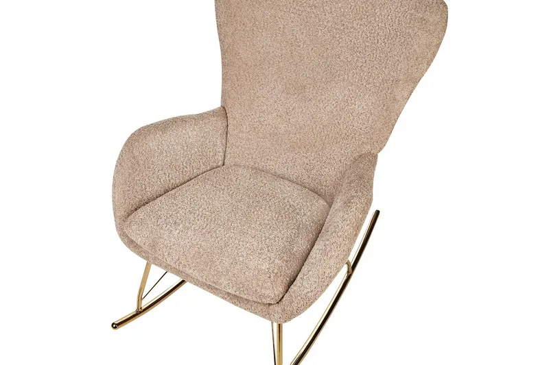 Gungstol Anaset - Beige, guld - Möbler - Stolar & fåtöljer - Fåtölj