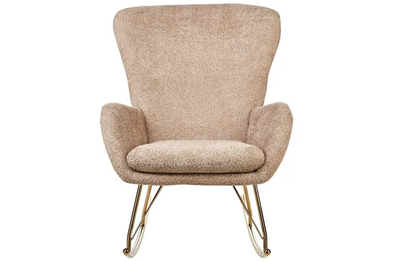 Gungstol Anaset - Beige, guld - Möbler - Stolar & fåtöljer - Fåtölj