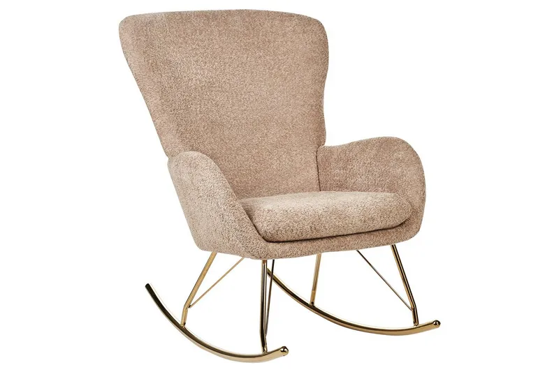 Gungstol Anaset - Beige, guld - Möbler - Stolar & fåtöljer - Fåtölj