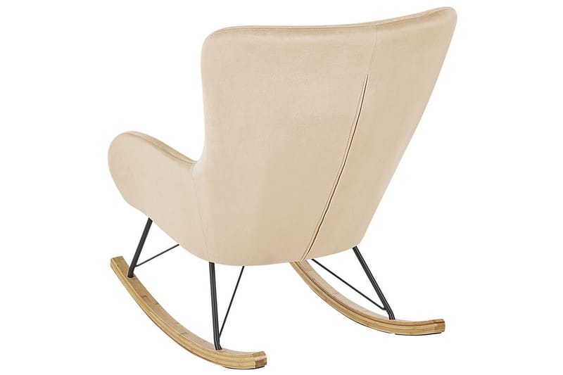 Gungstol Ellan - Beige, svart, ljust trä - Möbler - Stolar & fåtöljer - Fåtölj