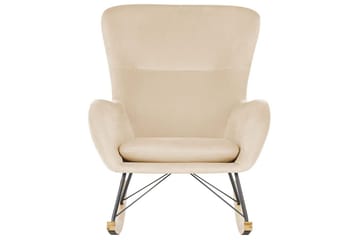 Gungstol Ellan - Beige, svart, ljust trä - Möbler - Stolar & fåtöljer - Fåtölj